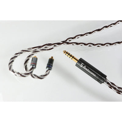 MMCX - 4.4mm5極 純銀+OFCハイブリッド8芯リケーブル【PRH02-44-mm】