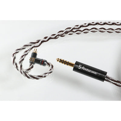 IEM2PIN - 4.4mm5極 純銀+OFCハイブリッド8芯リケーブル【PRH02-44-2p】