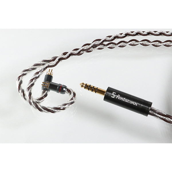 Pentaconn IEM2PIN - 4.4mm5極 純銀+OFCハイブリッド8芯リケーブル