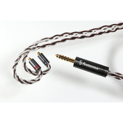 Pentaconn ear - 4.4mm5極 純銀&OFCハイブリッド8芯リケーブル【PRH02-44-es】