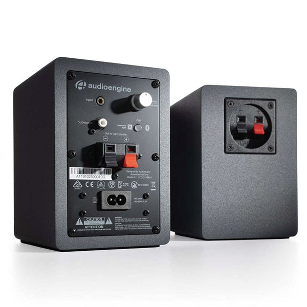 【美品】Audioengine A1 ワイヤレス スピーカー 専用台座付 Audioengine A1 グレー aptX対応ワイヤレス・パワードスピーカー – e