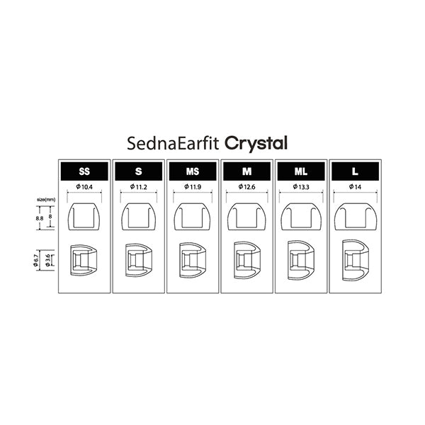 SednaEarfit Crystal