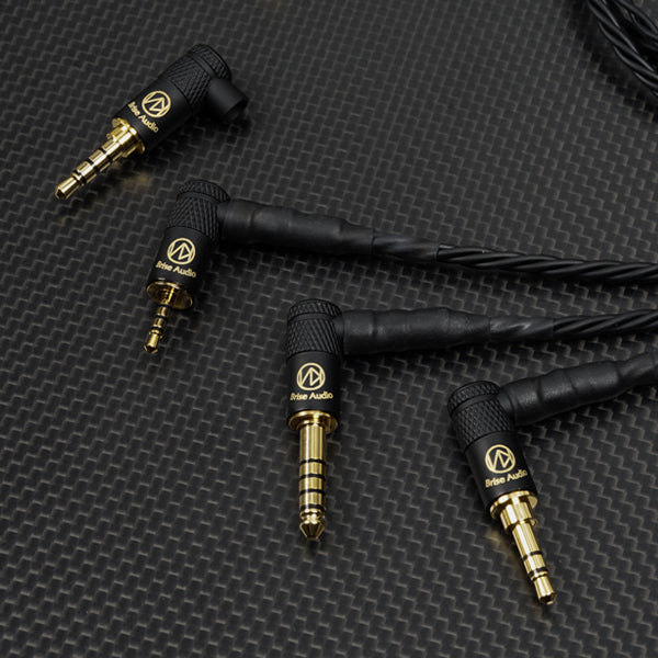 YATONO-LE- 4極Φ3.5mmプラグ-ゼンハイザー IE300/IE900用MMCX 【YTNLELB435ZIEM】