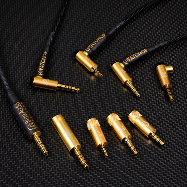 YATONO-Ultimate- 5極Φ4.4mm L型プラグ-ゼンハイザー IE300/IE900用MMCX 【YTNU-L544-ZIEM】