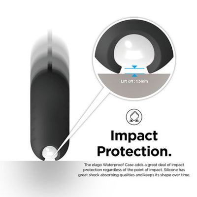 【アウトレット】AIRPODS WaterProof Hang Case Active for AirPods ブラック (カラビナ付き) 【EL_APDCSSCWA_BK】