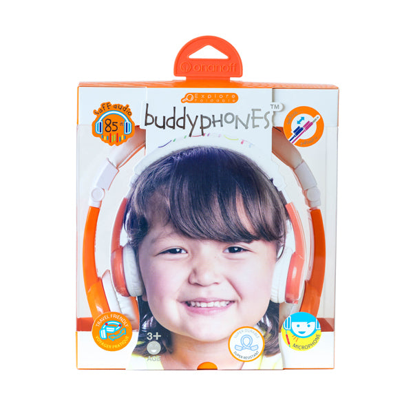 【アウトレット・旧パッケージ】BuddyPhones Explore Foldable Orange