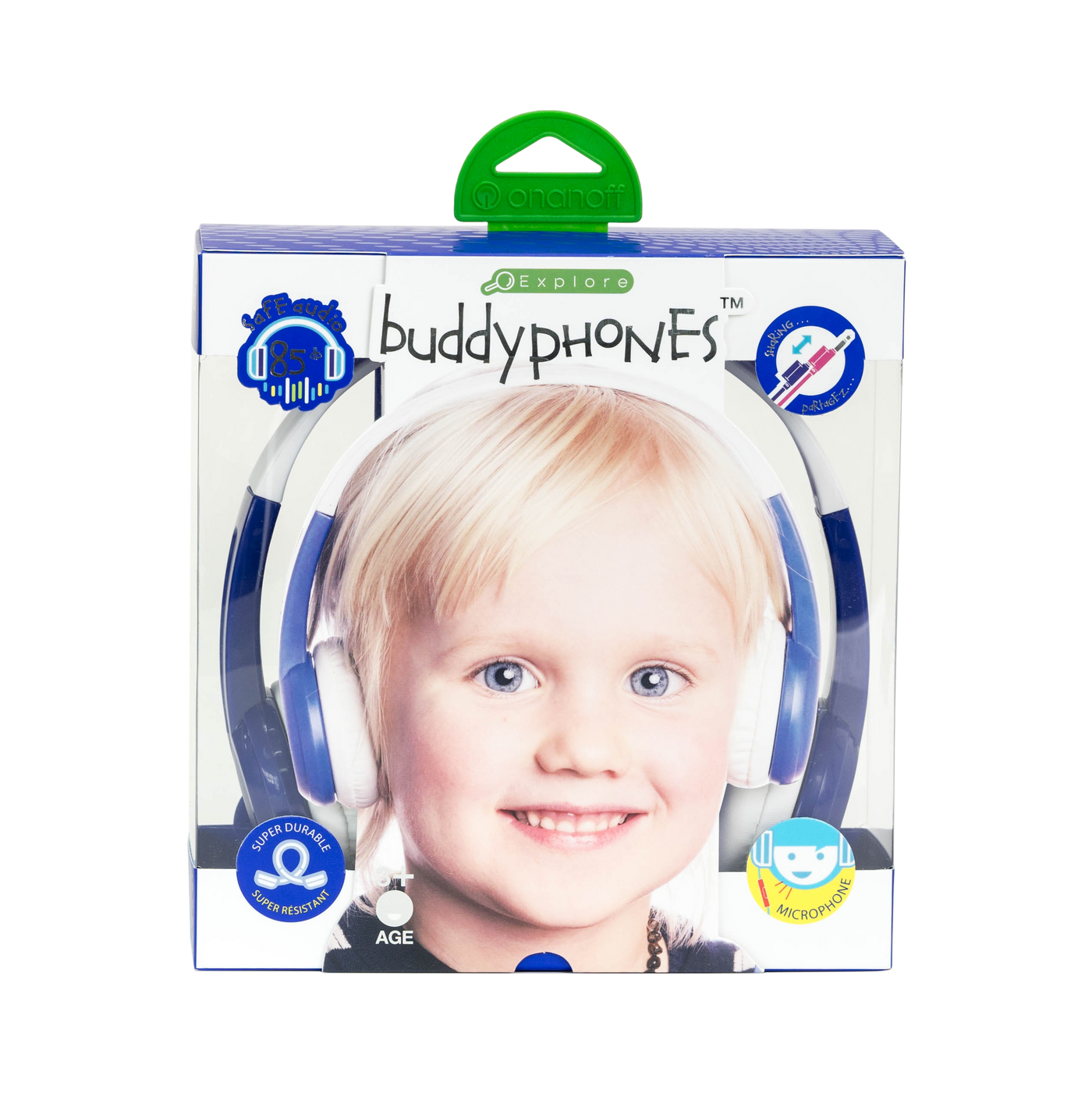【アウトレット・旧パッケージ】BuddyPhones Explore Blue
