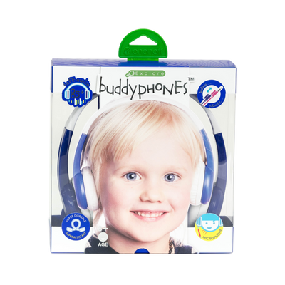 【アウトレット・旧パッケージ】BuddyPhones Explore Blue