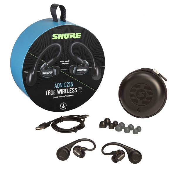 SHURE AONIC215-TW2 ブラック – e☆イヤホン