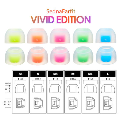 SednaEarfit VIVID EDITION ALLサイズ各1ペア