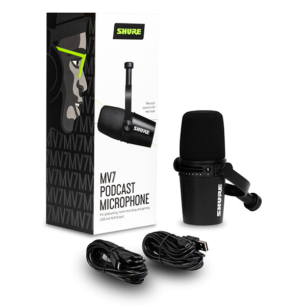 SHURE MV7 ポッドキャストマイクロホン Amazon.co.jp: SHURE シュア MV7 ポッドキャストマイクロホン