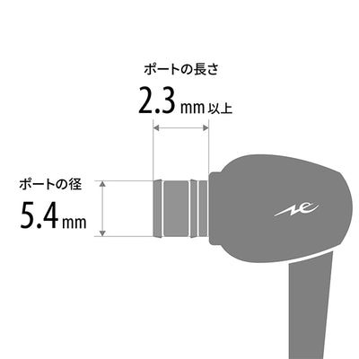ディープマウントイヤーピース　クリア
