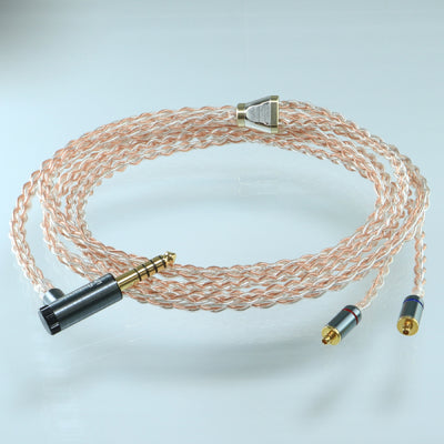 Luna plena MMCX -0 4.4mm5極 Pure Silver+6N OFC hybrid cable【PRS05-44-mmA】