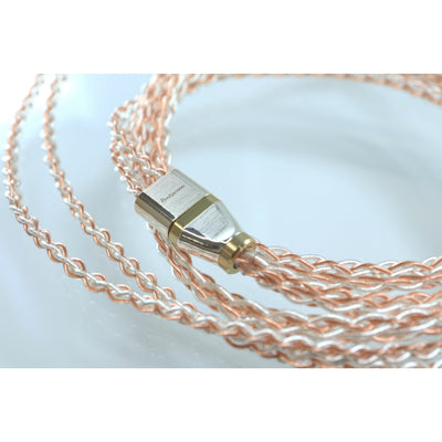 Luna plena MMCX -0 4.4mm5極 Pure Silver+6N OFC hybrid cable【PRS05-44-mmA】