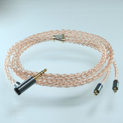 Luna plena IEM 2PIN -0 3.5mm3極 Pure Silver+6N OFC hybrid