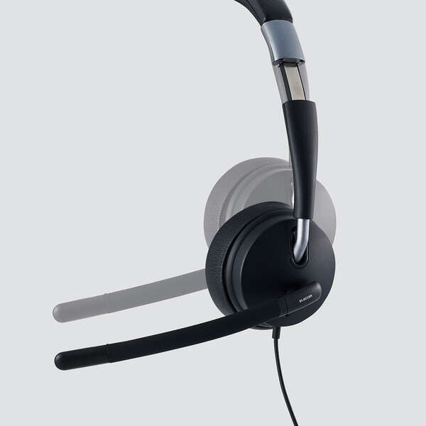 ELECOM HS-HP101UNCBK (両耳USBヘッドセット) – e☆イヤホン