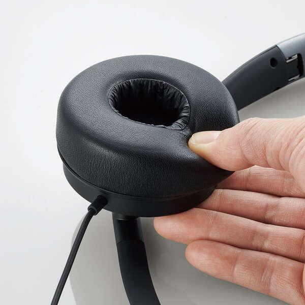 ELECOM HS-HP101UNCBK (両耳USBヘッドセット) – e☆イヤホン