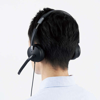 HS-HP101UNCBK (両耳USBヘッドセット)