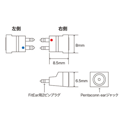 Pentaconn ear - FitEar変換コネクタ
