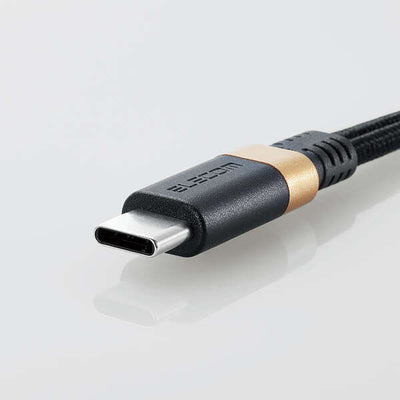給電付き Type-C-3.5mm変換ケーブル (DAC搭載/高耐久)