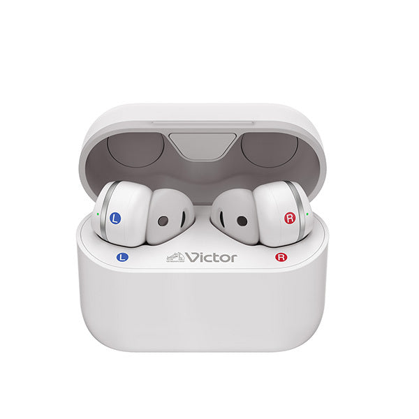 Victor EH-W10 ワイヤレスヘッドフォン 日常生活での聴こえを長時間快適にサポートする、“みみ楽”シリーズ初の