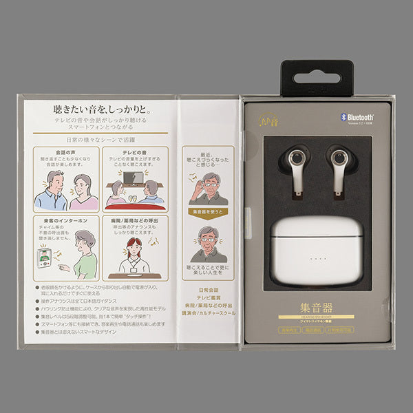 Bluetoothイヤホン機能付き集音器