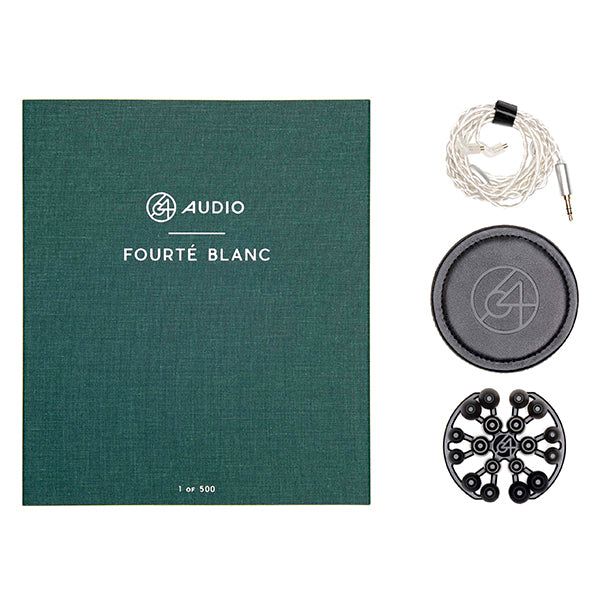 「美品、メーカー保証あり」64 audio Fourte Blanc Fourté Blanc | Four Driver Universal In-Ear Monitor | 64 Audio