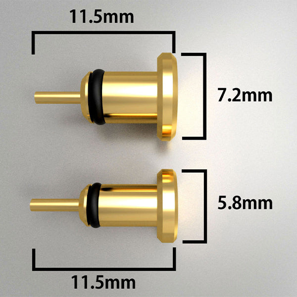 カスタムヘッドホンジャック･ダストプラグ 3.5mm用&4.4mm用 各1個【P35A-P44A】
