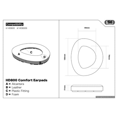 HD800 Comfortイヤーパッド