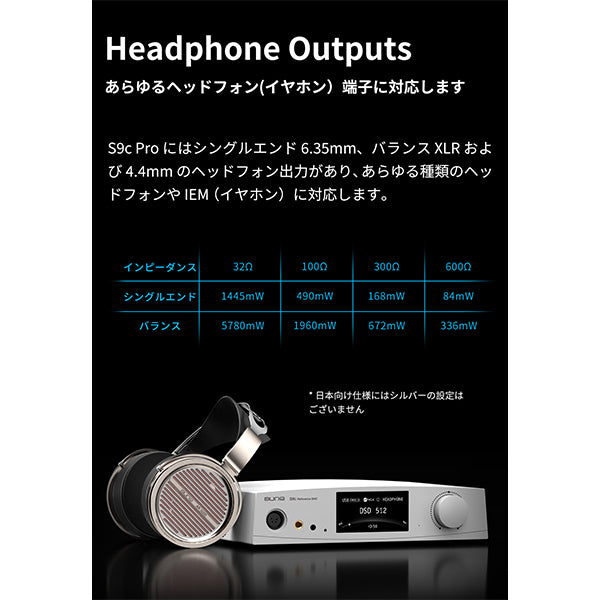 S9cPro リファレンスDACヘッドホンアンプ