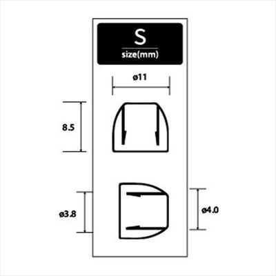qdcTips Soft-fit Black