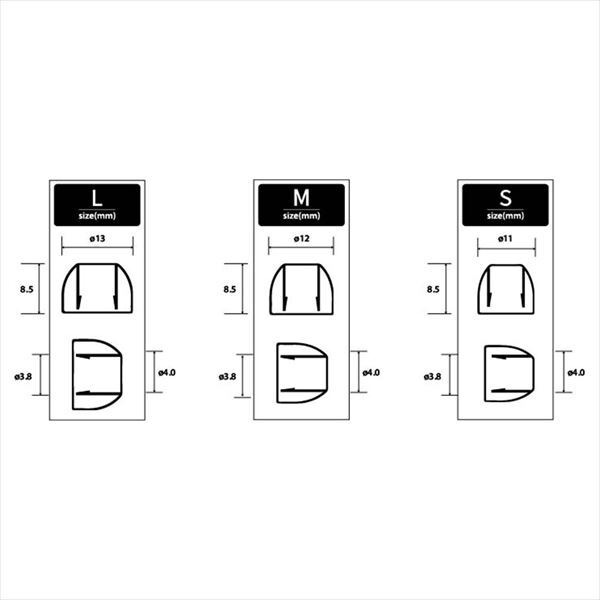 qdcTips Soft-fit Black