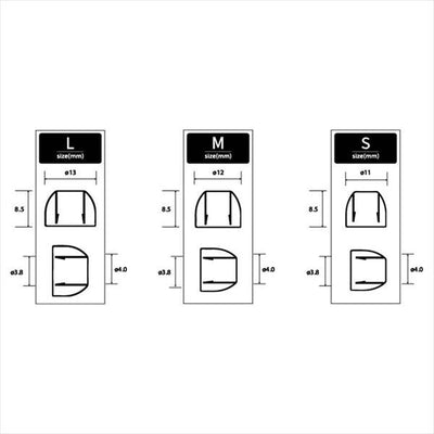 qdcTips Soft-fit Black