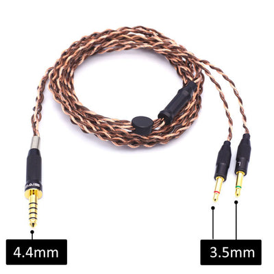 SV023用ヘッドホンケーブル 4.4mm【SIV-SV023-4.4BAL-6N-3.5mm2極(L/R)】