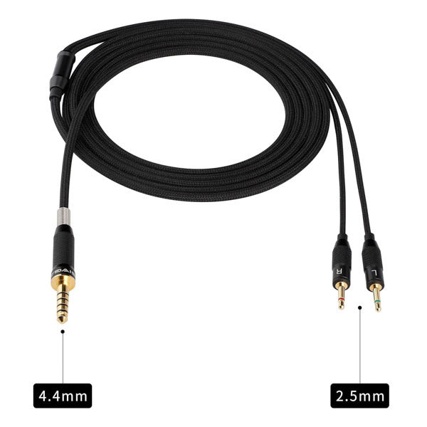 SIVGA SV021 SIV-PHN-4.4-2.5-BLK ケーブル付き SIVGA SV021/Oriole用ヘッドホンケーブル【SIV-PHN-2.5mm2極(L/R