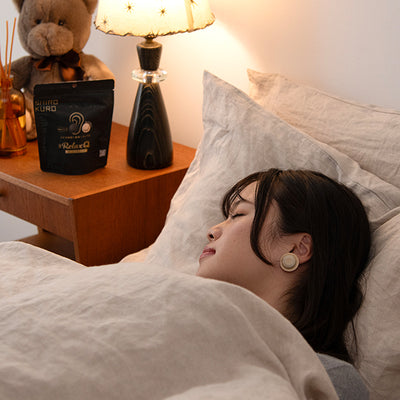RelaxQ ほっとイヤリング SHIRO･KURO