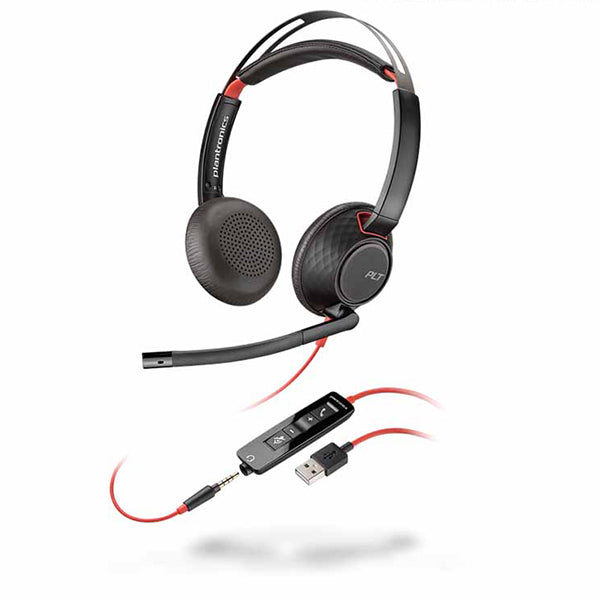 Poly Blackwire 5220 本体 ヘッドセット Poly BLACKWIRE 5220 – e☆イヤホン