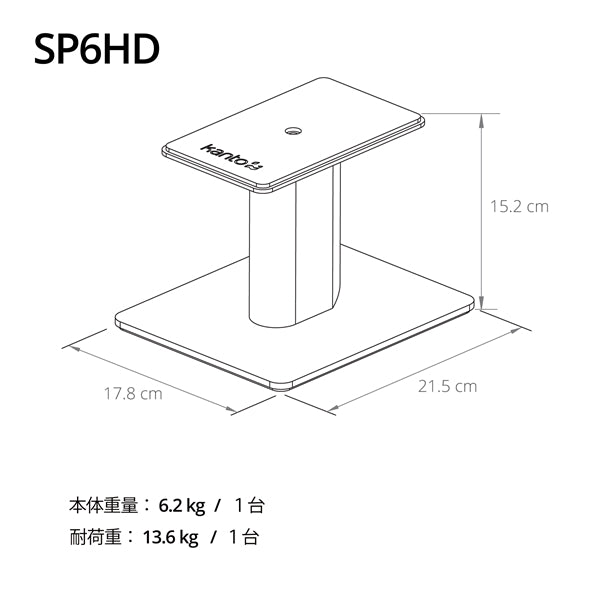 Kanto Audio SP6HD スピーカースタンド – e☆イヤホン