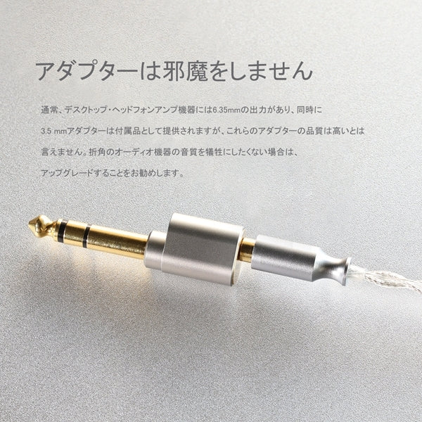 DJ65A(AL) 3.5mm to 6.35mmアダプター
