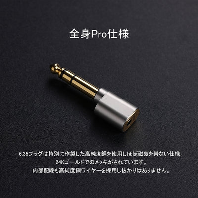 DJ65A(AL) 3.5mm to 6.35mmアダプター