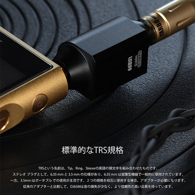 DJ65M 6.35mm to 3.5mmアダプター