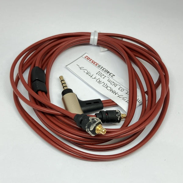 【中古】2.5mm4極プラグ-MMCX(L/R)イヤホンケーブル 1.2m【iect_03_bl2m_120】【秋葉原】