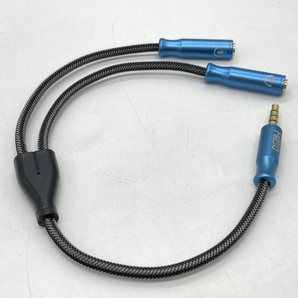 【中古】Millso オーディオ変換ケーブル(3極メスx2-4極オス)【日本橋】