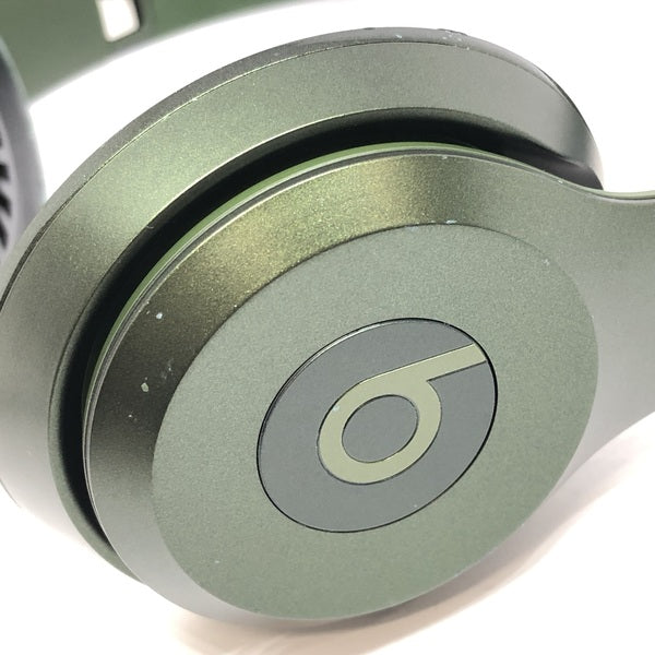 e☆イヤホン 【中古】beats Solo2 HUNTER GREEN(イヤーパッド欠品