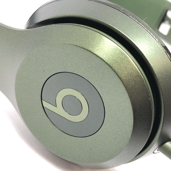 e☆イヤホン 【中古】beats Solo2 HUNTER GREEN(イヤーパッド欠品