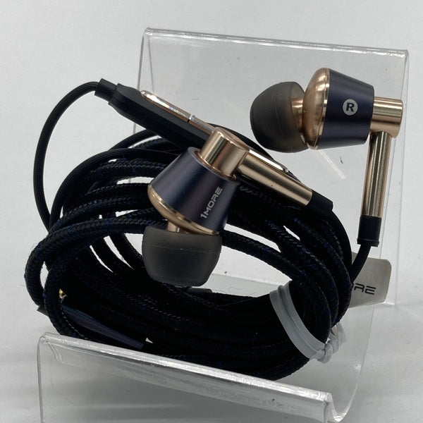 1MORE 【中古】E1001 Triple-Driver In-Ear Headphones ゴールド