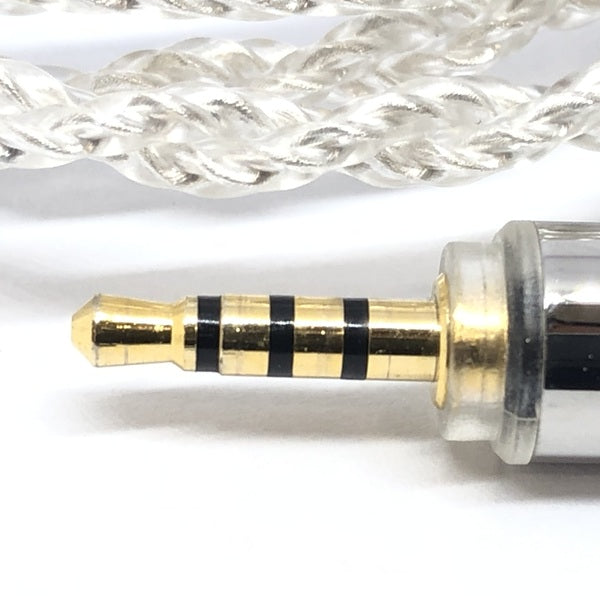【中古】シルバーコートケーブル 2Pin 1.2m 2.5mm 4極バランス 【C106 2P12DZCLEH】【秋葉原】