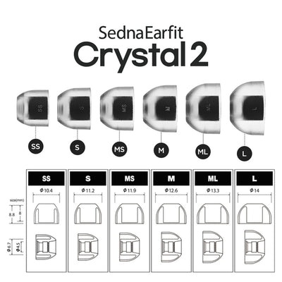 SednaEarfit Crystal 2 Standard