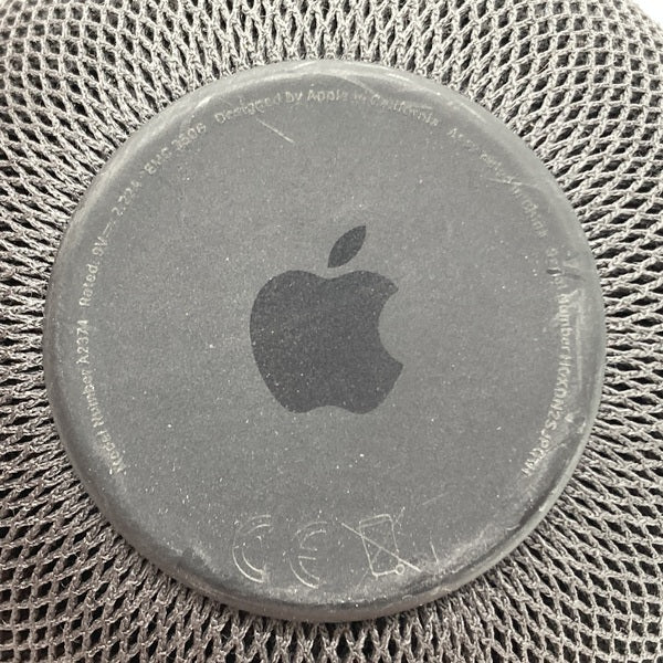 中古Apple HomePod mini グレー 充電器付き アップル スマートスピーカー HomePod mini スペースグレイ