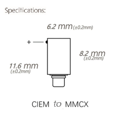 【アウトレット】MMCX(M)-CIEM(F) Black【名古屋】